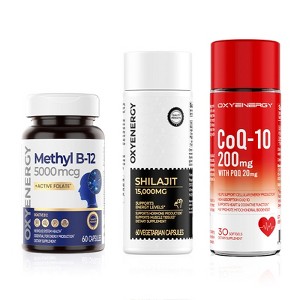 OXYENERGY Methyl B12, Shilajit & CoQ10 Bundle - 1 of 1