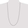 Black Bow Jewelry 2.5mm Sterling Silver Solid Figaro Chain Necklace - 2 of 4