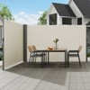 VEVOR Retractable Side Awning, 71''x 236'' Aluminum Outdoor Privacy Screen, 280g Polyester Water-proof Retractable Patio Screen, Beige - 2 of 4