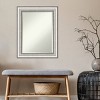 23" x 29" Salon Framed Wall Mirror Silver - Amanti Art: Modern Rectangle, Beveled, No Assembly Required - 4 of 4