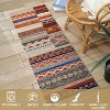 Acekool 5x7 Washable Rug – Vintage Geometric Non-Slip Carpet, Ultra-Thin Floor Mat for Living Room & Bedroom - 3 of 4