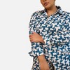 Rebdolls Women's Quinta Linen Abstract Print Button Front Blouse - 4 of 4