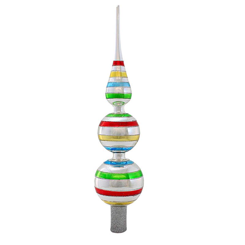 Kurt S. Adler 13.0 Inch Early Years Glass Tree Topper The Early Years Tree Toppers, 1 of 4