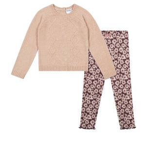 Nicole Miller Girls 2 Piece Chenille Outfit - 1 of 4