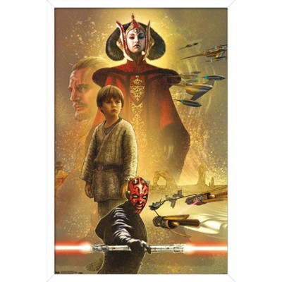 Trends International Star Wars: The Phantom Menace - Celebration Mural Framed Wall Poster Prints