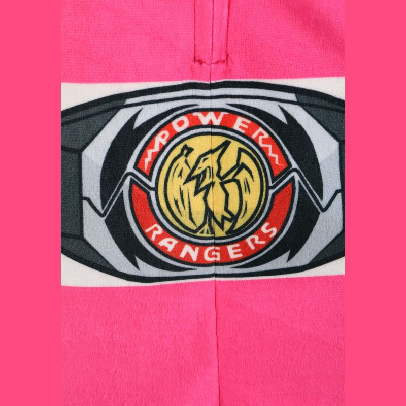HalloweenCostumes.com Power Rangers Pink Ranger Hooded Adult Union Suit, 2 of 8