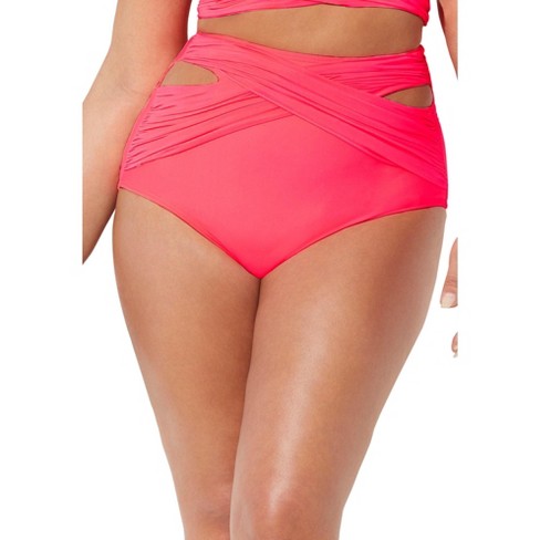 Swimsuits For All Women's Plus Size Crisscross Wrap Bikini Bottom - 20,  Black : Target