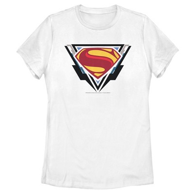 Women's Zack Snyder Justice League Superman Comic Logo T-Shirt