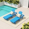WestinTrends Dylan Classic Adirondack Poly Reclining Chaise Lounge (Set of 2pcs) - 2 of 4