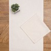 C&F Home Hemstitch Solid Natural 100% Cotton Cloth Table Runner 14" x 72" - 2 of 4