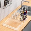 Attop 2-Piece Acrylic Tray Set 16x12 and 15.4x11.9 Inch Clear Deluxe Tray Non-Slip, Scratch-Resistant, Spill-Resistant - 4 of 4