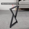 Square Tube Table Legs -  Replacement Legs for Coffee Table, Sturdy and Durable, Perfect for Dining Tables - 4 of 4