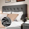 Tackview Bed Frame with 4 Storage Drawers and Headboard, Linen Upholstered Platform Bed Frame with Wooden Slats Support - 4 of 4