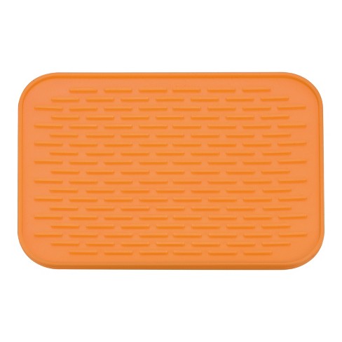 Unique Bargains Silicone Dish Drying Mat Under Sink Drain Pad Heat  Resistant Non-slipping Suitable For Kitchen Green : Target