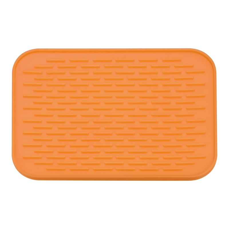 Unique Bargains Silicone Dish Drying Mat Under Sink Drain Pad Heat Resistant Non-Slipping Suitable for Kitchen, 1 of 6