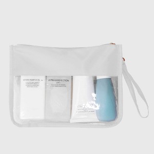 Anna-Kaci Women's Transparent PVC Cosmetic Bag - Lightweight Travel Makeup Organizer - 1 of 4