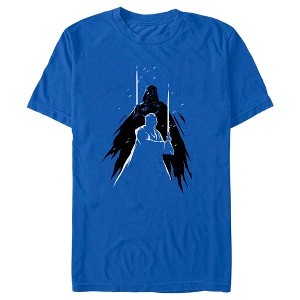 Men's Star Wars: Obi-Wan Kenobi Darth Vader Vs. Kenobi Cartoon Standoff T-Shirt - 1 of 4