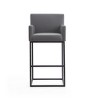 Set of 2 Ambassador Upholstered Metal Barstool - Manhattan Comfort - 4 of 4