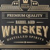 American Art Decor Barrel Aged Whiskey Embossed Black and Gold Metal Bar Sign - 4 of 4