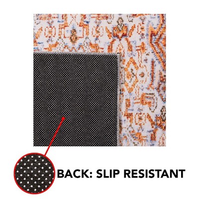 Tucson Easy-Care Red Synthetic 8' x 10' Non-Slip Area Rug