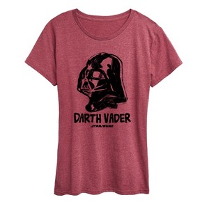 Women's - Star Wars - Sketch Darth Vader Short Sleeve Graphic T-Shirt - 1 of 4