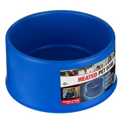 Blue 1.5 Gallon Heated Pet Water Bowl with Thermostatic Control