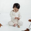 Gender Neutral Acorn Zip Infant Romper - Aster & Oak - 3 of 3