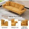 RISOKEYS 79 Inch Corduroy Sofa Bed - Foldable Double Sofa Bed with Folding Armrests for Living Rooms and Small Spaces - Soft Velvet Fabric - 4 of 4