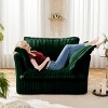 SKRAN 49" Oversized Armchair,Upholstered Comfy Corduroy Couch Chair with 2 Large Soft Pillows,for Living Room Bedroom Apartment (Green, 1 Seat) - 2 of 4