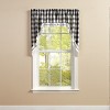 Park Designs Buffalo Check Home Lined Black and Cream Swags 72" x 36" - image 2 of 3