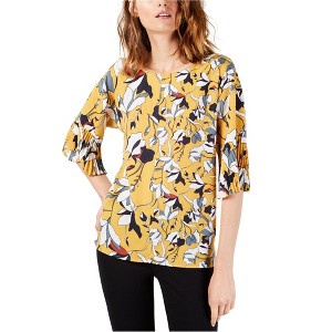 French Connection Womens Aventine Floral Peasant Blouse - 1 of 1
