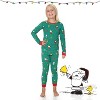 6YR-14YR Kids Cotton Snoopy Print Family Matching Pajamas Holiday Festive Sleepwear 2-Piece Sets for Christmas - PEANUTS - 4 of 4