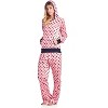Ashford & Brooks Women's Mink Fleece Hoodie Pajama Set - 2 of 4