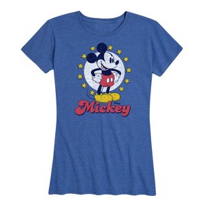 Women's - Disney - Mickey Stars Short Sleeve Graphic T-Shirt - 1 of 4