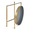Kate and Laurel Celia Round Metal Side Table, 18.25x18.25x22, Gold and Gray - 4 of 4