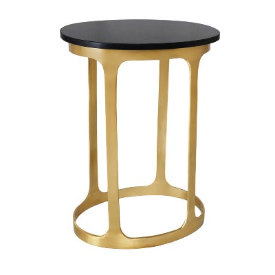 Oaklynn Oval Accent Table Black/Gold - Carolina Chair & Table