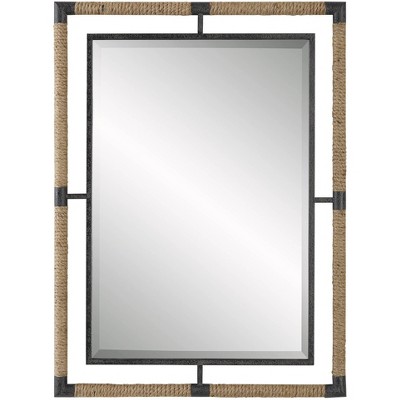 Uttermost Rectangular Vanity Accent Wall Mirror Modern Beveled Gold Iron  Clear Acrylic Frame 28 Wide For Bathroom Living Room : Target