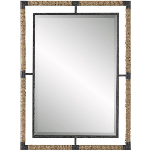 Uttermost Rectangular Vanity Accent Wall Mirror Modern Beveled