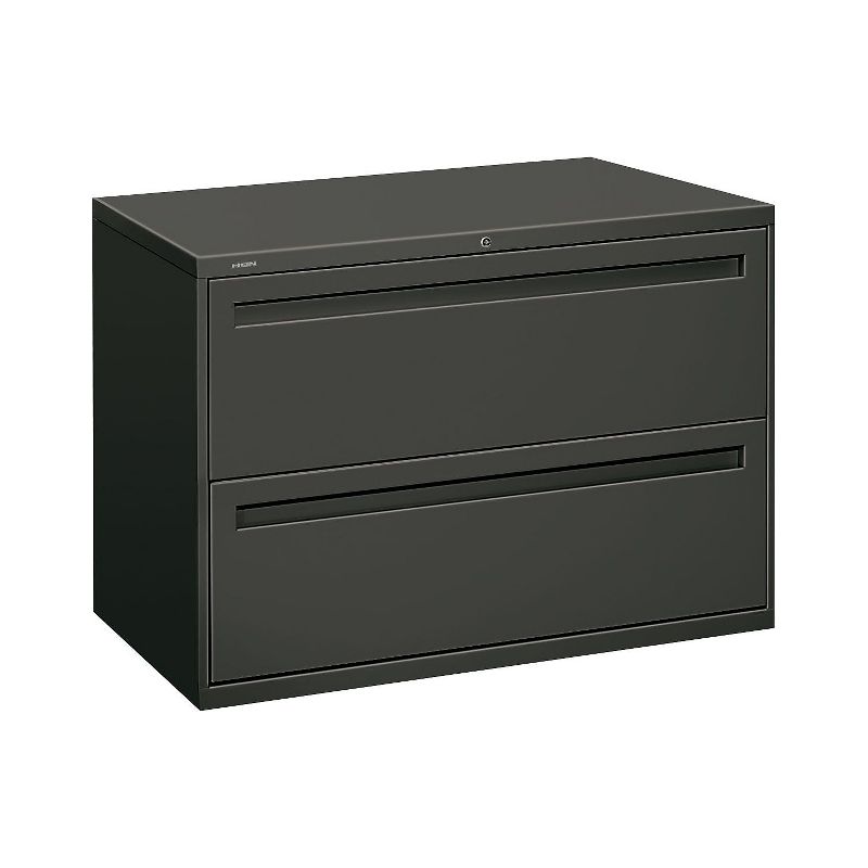 HON Brigade 700 Series Lateral File 2-Drawer Charcoal (792LS), 1 of 5
