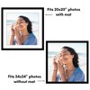 Americanflat Poster Frame with Mat - Wooden Picture Frame with Plexiglass Cover - 4 of 4