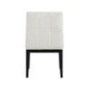 Meridian Furniture,Adrian Vegan Leather Dining Side Chair, Set of 2 - 4 of 4