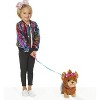 JoJo Siwa BowBow on The Go Go 11.75" Walking Plush Dog with Leash, 3 Fabric Bows, Brush & Tutu – Interactive Toy for Kids Ages 3 and Up - 2 of 4