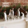 Nambe Angel Nativity Figure – Serene Angel in Adoration, Metal Alloy Holiday Décor Statue, 7” H × 5” W, Meaningful Christmas Gift - 2 of 4