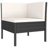 vidaXL Garden Furniture Set Black, Cream White - 3 of 4