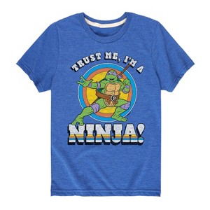 Boys' - Teenage Mutant Ninja Turtles - Trust Me I'm a Ninja Short Sleeve Graphic T-Shirt - 1 of 4