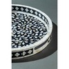 Jodhpur Mother of Pearl Decorative Tray, Black - 4 of 4