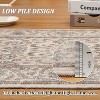 Acekool Vintage Floral Area Rug, Washable Low Pile Non Slip Soft Carpet for Living Room Bedroom Dining, Easy Care - 4 of 4