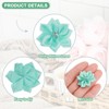 Unique Bargains Artificial Satin Durable Flexible Decorative Mini Ribbon Flowers with Rhinestones 1.2 Inch 100 Pcs - 2 of 4