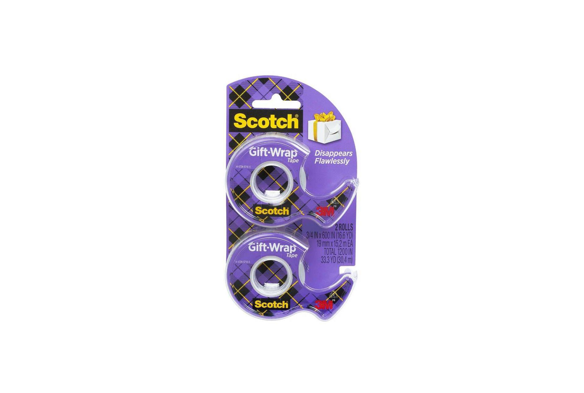 Scotch Gift Wrap Tape with Dispensers 2pk