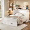 Merax Convertible Murphy Bed Cabinet with Built-In Charging Station & Extra-Large Storage Drawer - 2 of 4